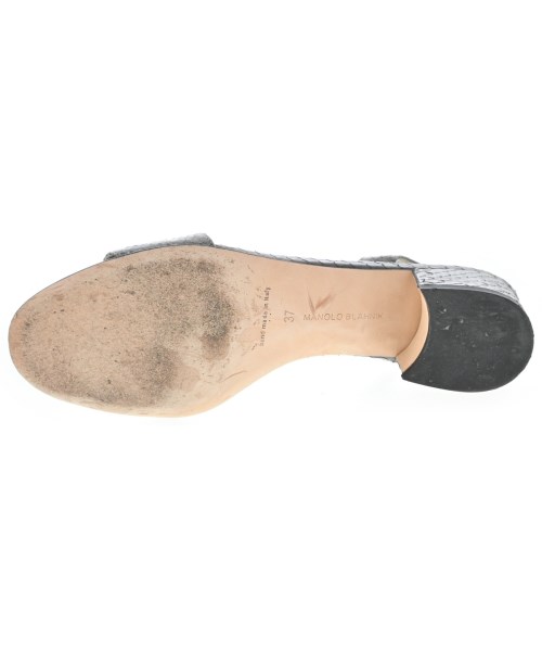 MANOLO BLAHNIK（マノロ　ブラニク）サンダル グレー サイズ:EU37(23.5cm位) レディース/2200718756031