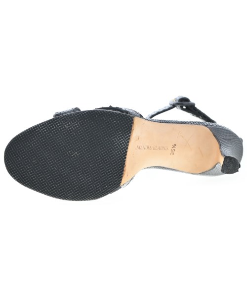 MANOLO BLAHNIK（マノロ　ブラニク）サンダル 黒 サイズ:EU35 1/2(22cm位) レディース/2200646510057