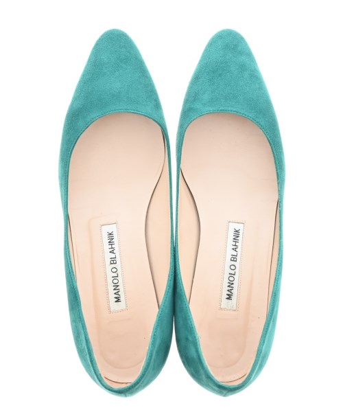 MANOLO BLAHNIK（マノロ　ブラニク）パンプス 緑 サイズ:EU37 1/2(24cm位) レディース/2200647861011