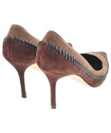 MANOLO BLAHNIK（マノロ　ブラニク）パンプス 茶 サイズ:EU34 1/2(21cm位) レディース/2200643299023