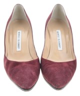 MANOLO BLAHNIK（マノロ　ブラニク）パンプス 赤 サイズ:EU36 1/2(23cm位) レディース/2200645303131