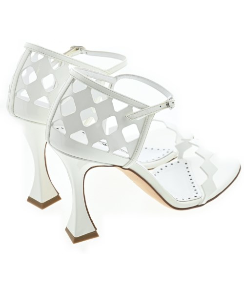 MANOLO BLAHNIK（マノロ　ブラニク）サンダル 白 サイズ:EU37(23.5cm位) レディース/2200652645057