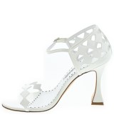 MANOLO BLAHNIK（マノロ　ブラニク）サンダル 白 サイズ:EU37(23.5cm位) レディース/2200652645057