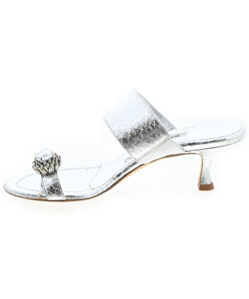 MANOLO BLAHNIK（マノロ　ブラニク）サンダル シルバー サイズ:EU36(22.5cm位) レディース/2200705220040