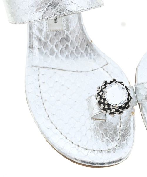 MANOLO BLAHNIK（マノロ　ブラニク）サンダル シルバー サイズ:EU36(22.5cm位) レディース/2200705220040
