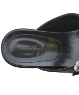 MANOLO BLAHNIK（マノロ　ブラニク）サンダル 黒 サイズ:-(21.5cm位) レディース/2200699774390