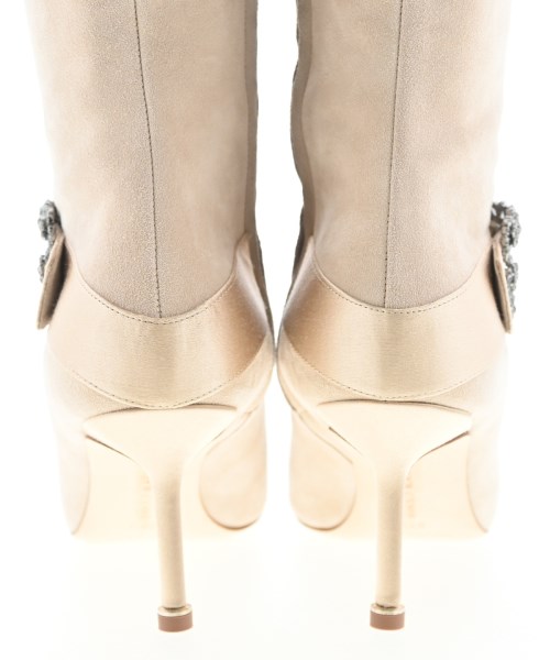 MANOLO BLAHNIK（マノロ　ブラニク）ブーツ ベージュ サイズ:EU37 1/2(24cm位) レディース/2200708630075