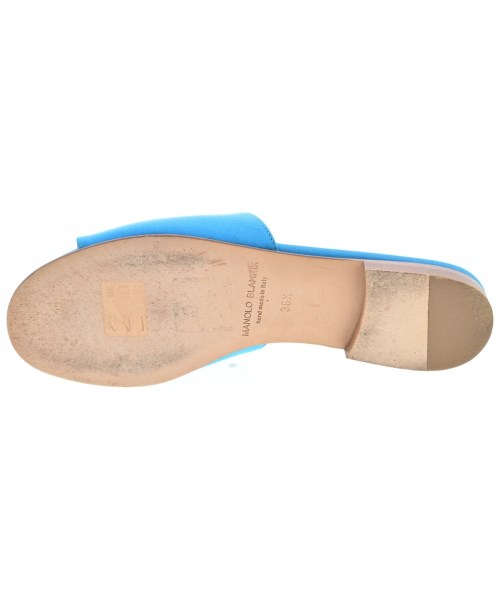 MANOLO BLAHNIK（マノロ　ブラニク）サンダル 青 サイズ:EU36 1/2(23cm位) レディース/2200709986034