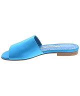 MANOLO BLAHNIK（マノロ　ブラニク）サンダル 青 サイズ:EU36 1/2(23cm位) レディース/2200709986034