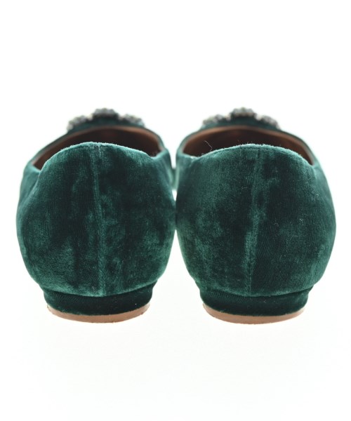 MANOLO BLAHNIK（マノロ　ブラニク）バレエシューズ/オペラシューズ 緑 サイズ:37 1/2(24cm位) レディース/2200667137745