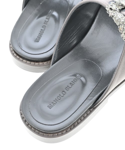 MANOLO BLAHNIK（マノロ　ブラニク）サンダル グレー サイズ:-(23cm位) レディース/2200724944064