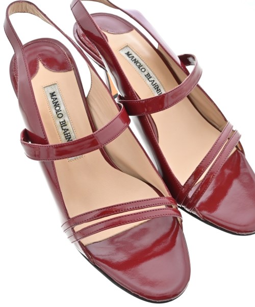 MANOLO BLAHNIK（マノロ　ブラニク）パンプス 赤 サイズ:EU38(24.5cm位) レディース/2200717851010