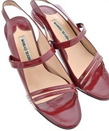 MANOLO BLAHNIK（マノロ　ブラニク）パンプス 赤 サイズ:EU38(24.5cm位) レディース/2200717851010