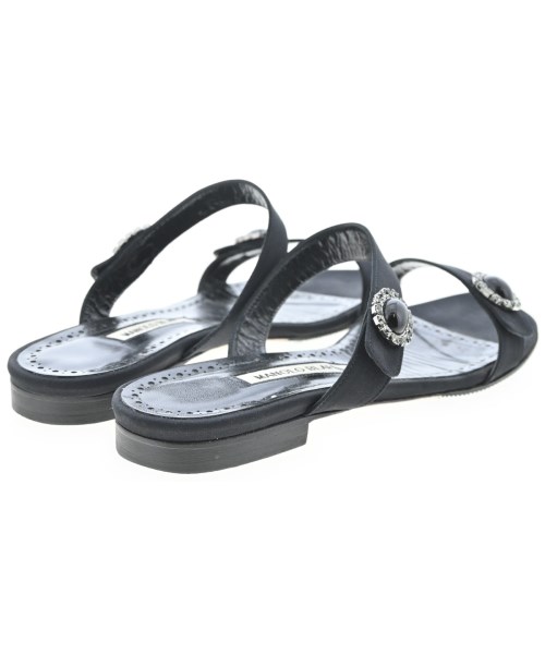 MANOLO BLAHNIK（マノロ　ブラニク）サンダル 黒 サイズ:EU39(25.5cm位) レディース/2200724038268