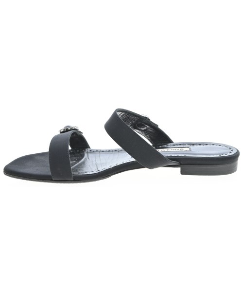 MANOLO BLAHNIK（マノロ　ブラニク）サンダル 黒 サイズ:EU39(25.5cm位) レディース/2200724038268