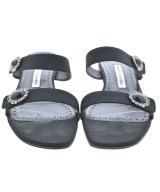 MANOLO BLAHNIK（マノロ　ブラニク）サンダル 黒 サイズ:EU39(25.5cm位) レディース/2200724038268