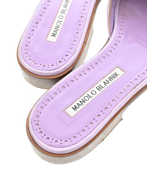 MANOLO BLAHNIK（マノロ　ブラニク）サンダル 紫 サイズ:EU37(23.5cm位) レディース/2200725547028