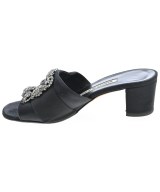 MANOLO BLAHNIK（マノロ　ブラニク）サンダル 黒 サイズ:EU36(22.5cm位) レディース/2200726838088
