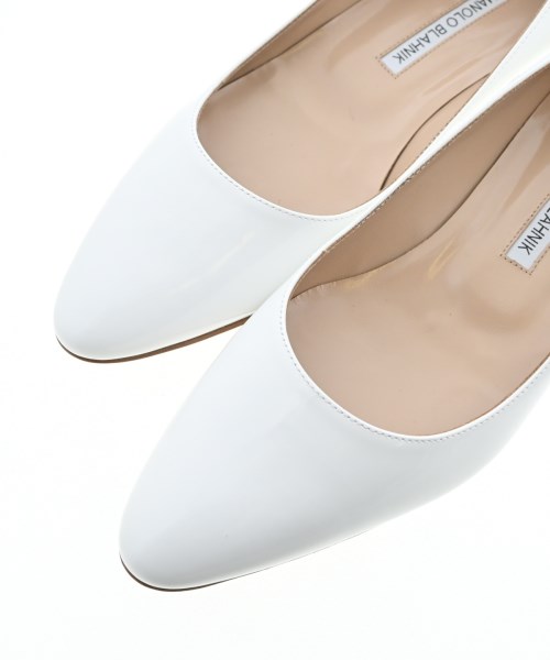 MANOLO BLAHNIK（マノロ　ブラニク）パンプス 白 サイズ:EU37 1/2(24cm位) レディース/2200683646269