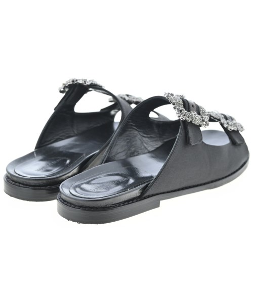 MANOLO BLAHNIK（マノロ　ブラニク）サンダル 黒 サイズ:EU37 1/2(24cm位) レディース/2200679757047