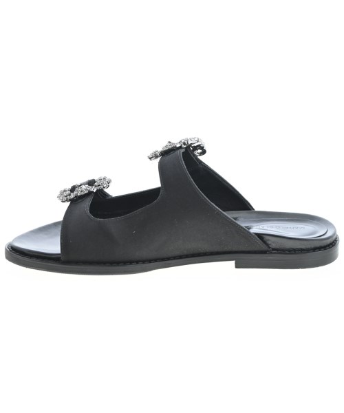 MANOLO BLAHNIK（マノロ　ブラニク）サンダル 黒 サイズ:EU37 1/2(24cm位) レディース/2200679757047