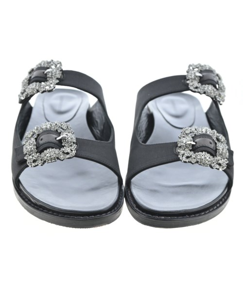 MANOLO BLAHNIK（マノロ　ブラニク）サンダル 黒 サイズ:EU37 1/2(24cm位) レディース/2200679757047