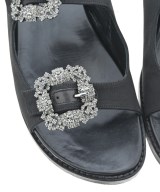 MANOLO BLAHNIK（マノロ　ブラニク）サンダル 黒 サイズ:EU37 1/2(24cm位) レディース/2200679757047