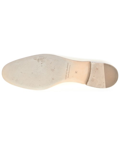 MANOLO BLAHNIK（マノロ　ブラニク）バレエシューズ/オペラシューズ 白 サイズ:EU36(22.5cm位) レディース/2200688858018