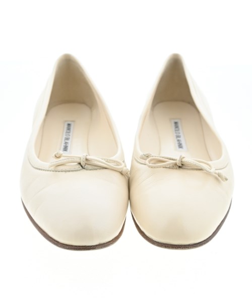 MANOLO BLAHNIK（マノロ　ブラニク）バレエシューズ/オペラシューズ 白 サイズ:EU36(22.5cm位) レディース/2200688858018
