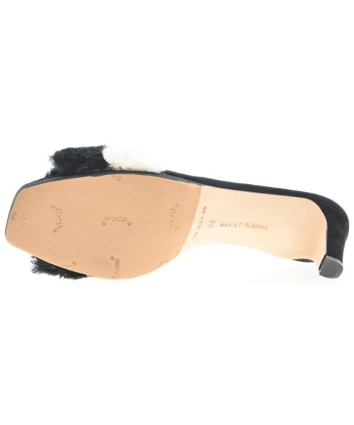 MANOLO BLAHNIK（マノロ　ブラニク）サンダル 黒 サイズ:EU39(25.5cm位) レディース/2200690063028