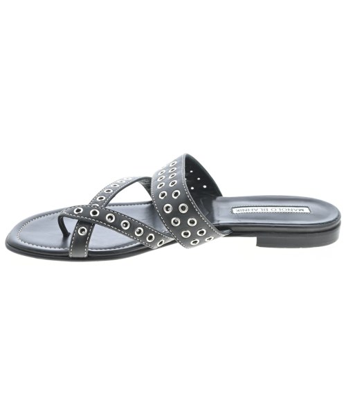 MANOLO BLAHNIK（マノロ　ブラニク）サンダル 黒 サイズ:EU37(23.5cm位) レディース/2200689286155