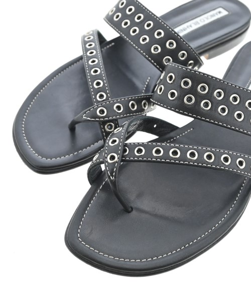 MANOLO BLAHNIK（マノロ　ブラニク）サンダル 黒 サイズ:EU37(23.5cm位) レディース/2200689286155