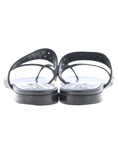 MANOLO BLAHNIK（マノロ　ブラニク）サンダル 黒 サイズ:EU37(23.5cm位) レディース/2200689286155