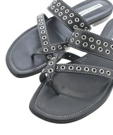 MANOLO BLAHNIK（マノロ　ブラニク）サンダル 黒 サイズ:EU37(23.5cm位) レディース/2200689286155