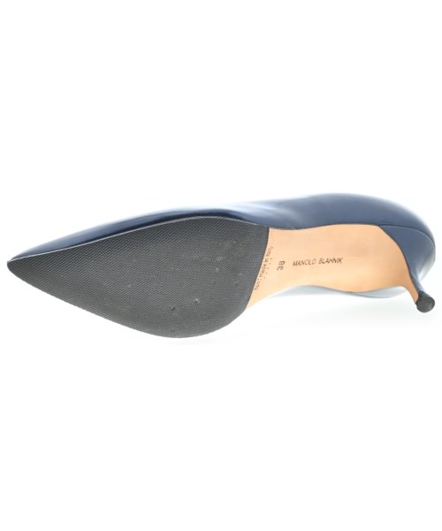 MANOLO BLAHNIK（マノロ　ブラニク）パンプス 紺 サイズ:EU38(24.5cm位) レディース/2200692729045