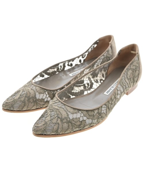 MANOLO BLAHNIK(マノロ　ブラニク)パンプス グレー サイズ:EU37(23.5cm位)/2200692729052