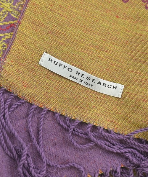RUFFO RESEARCH（ルッフォ　リサーチ）ストール 紫 サイズ:- レディース/2200682667135