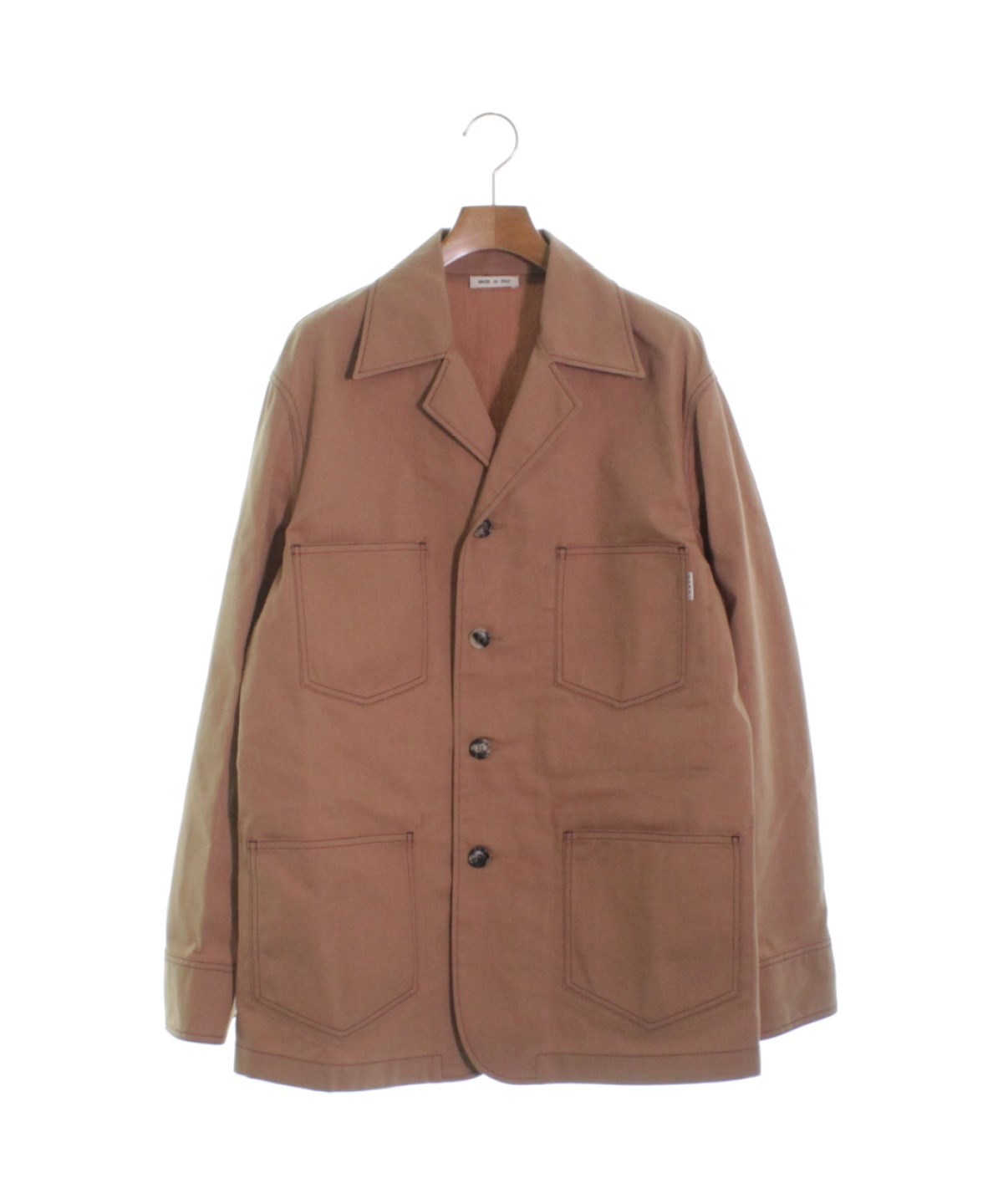 中古・古着通販】MARNI (マルニ) シルクリネンテーラードジャケット ブラウン サイズ:40｜ブランド・古着通販 トレファク公式【TREFAC  FASHION】スマホサイト
