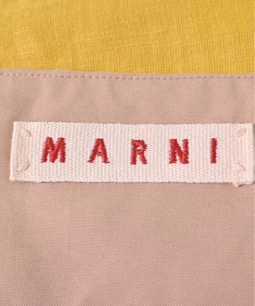 MARNI マルニ ひざ丈スカート 38(S位) 黄系(総柄)