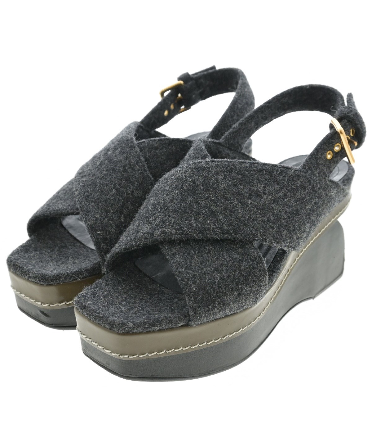 MARNI（マルニ）サンダル グレー サイズ:36(22.5cm位) レディース