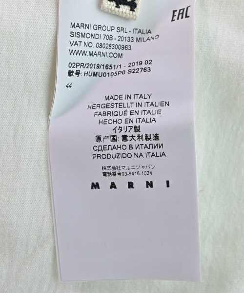 MARNI（マルニ）Tシャツ・カットソー 白 サイズ:44(S位) メンズ 