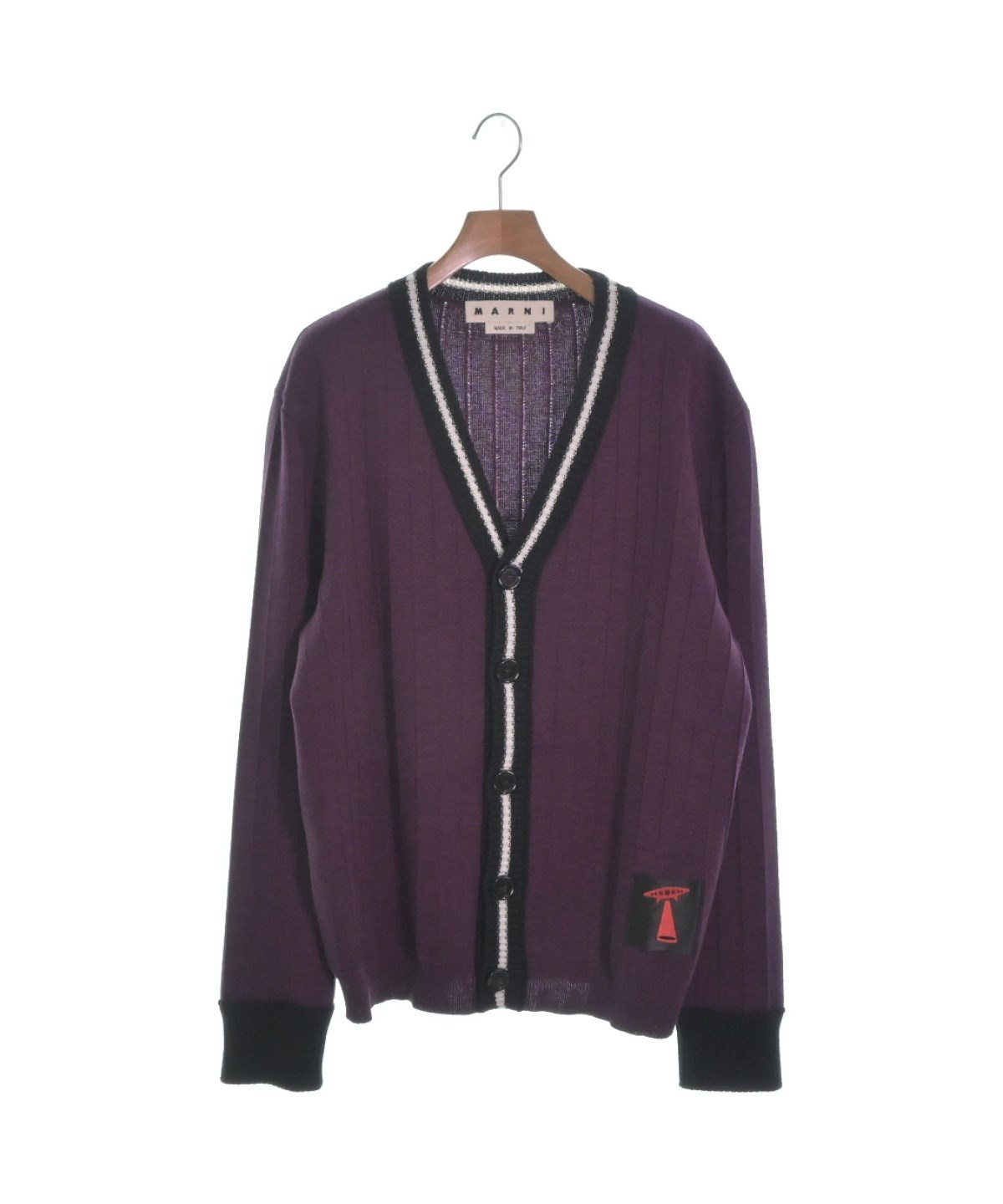 MARNI マルニ カーディガン 50(XL位) 紫x黒等 - www.ecotours-of