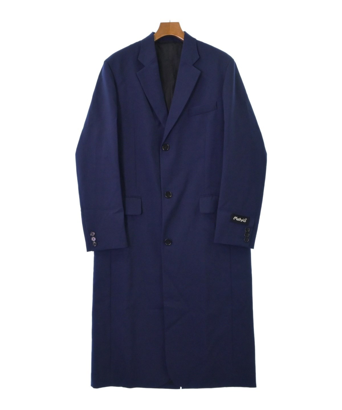 最終価格【新品 2024年購入】 MARNI チェスターコート 44サイズ MARNI（マルニ）チェスターコート 紺 サイズ:44(S位) メンズ