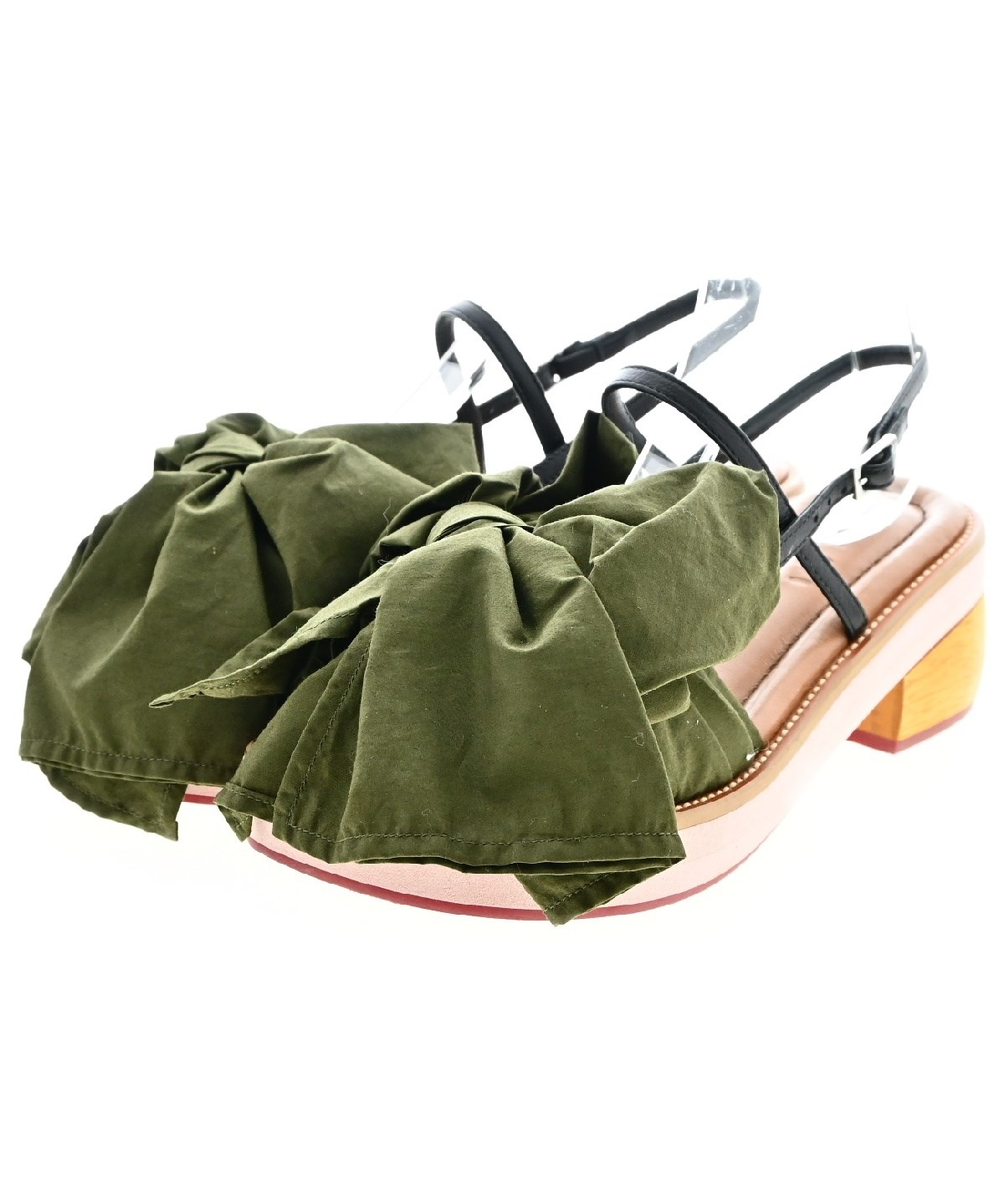 Marni サンダル 37 ピンク カーキ | ヤマダウェブコム