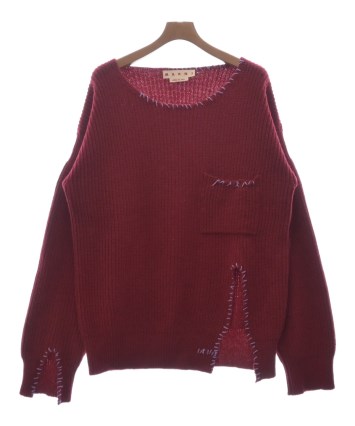 MARNI（マルニ）ニット・セーター 赤 サイズ:50(XL位) メンズ