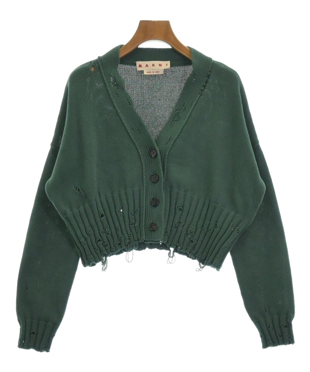 MARNI（マルニ）カーディガン 緑 サイズ:38(S位) レディース