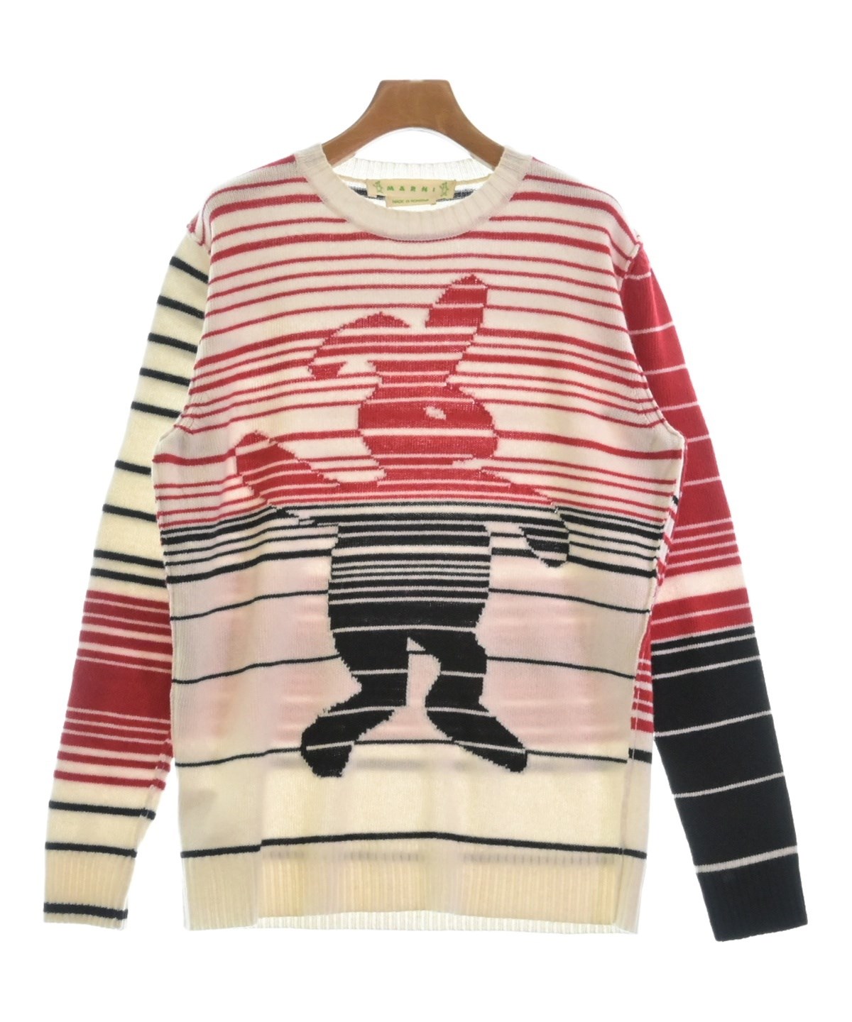 marni ニット　メンズ 楽天市場】MARNI マルニ クレイジーパターン ミニロゴ刺繍 ニット
