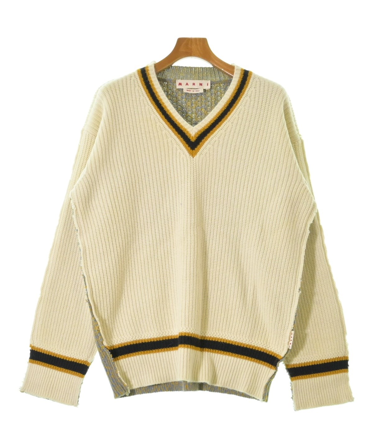 公式代理店 MARNI ニット セーター メンズ48 イタリア製 2022 変形 