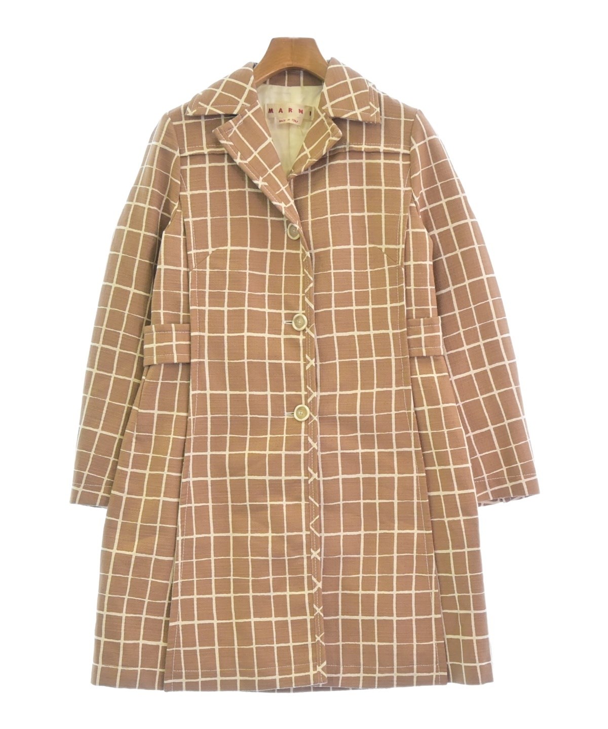 美品 MARNI 18万キャメル色ウールコート 美品 MARNI 18万キャメル色