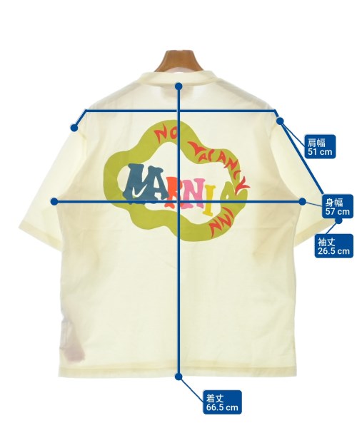 MARNI（マルニ）Tシャツ・カットソー 白 サイズ:44(S位) メンズ/2200636865075